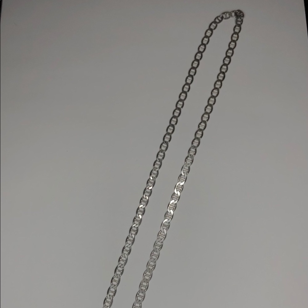 925 Sterling silver flat mariner anchor chain